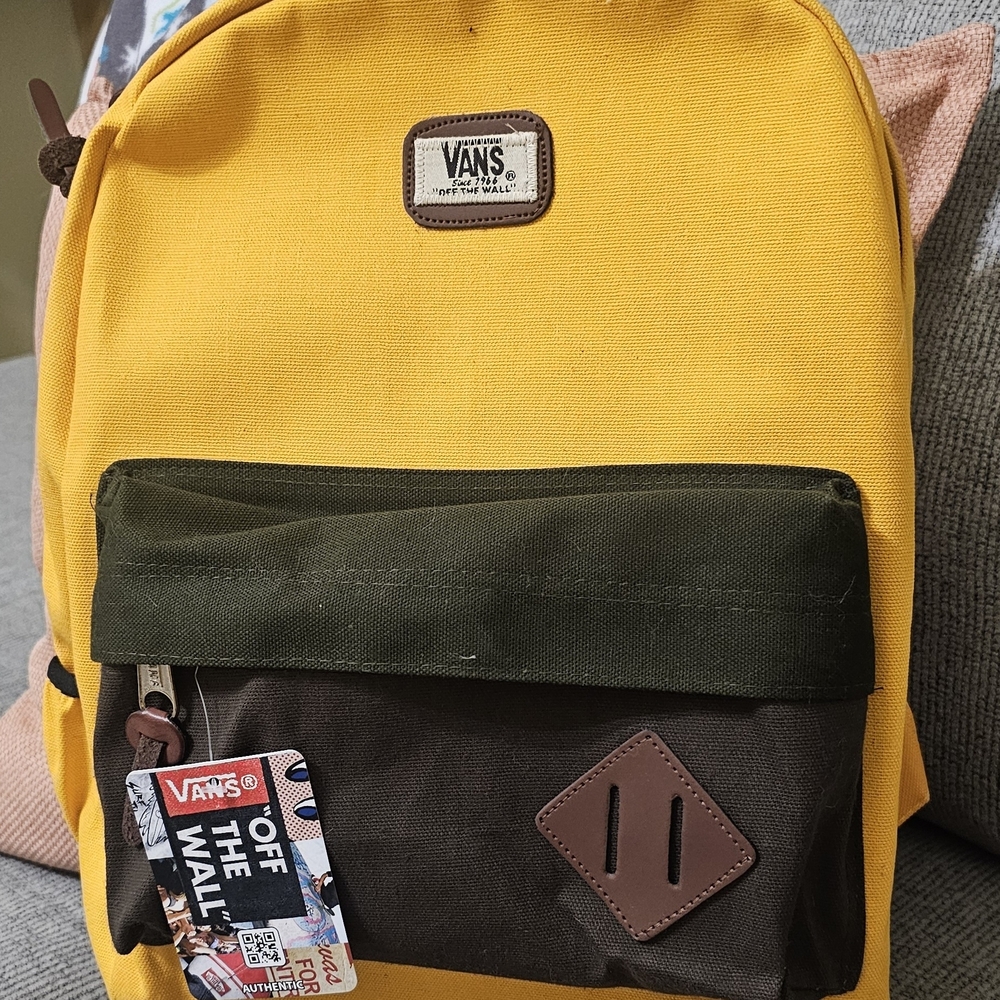 Vans Backpack in Yellow and Brown